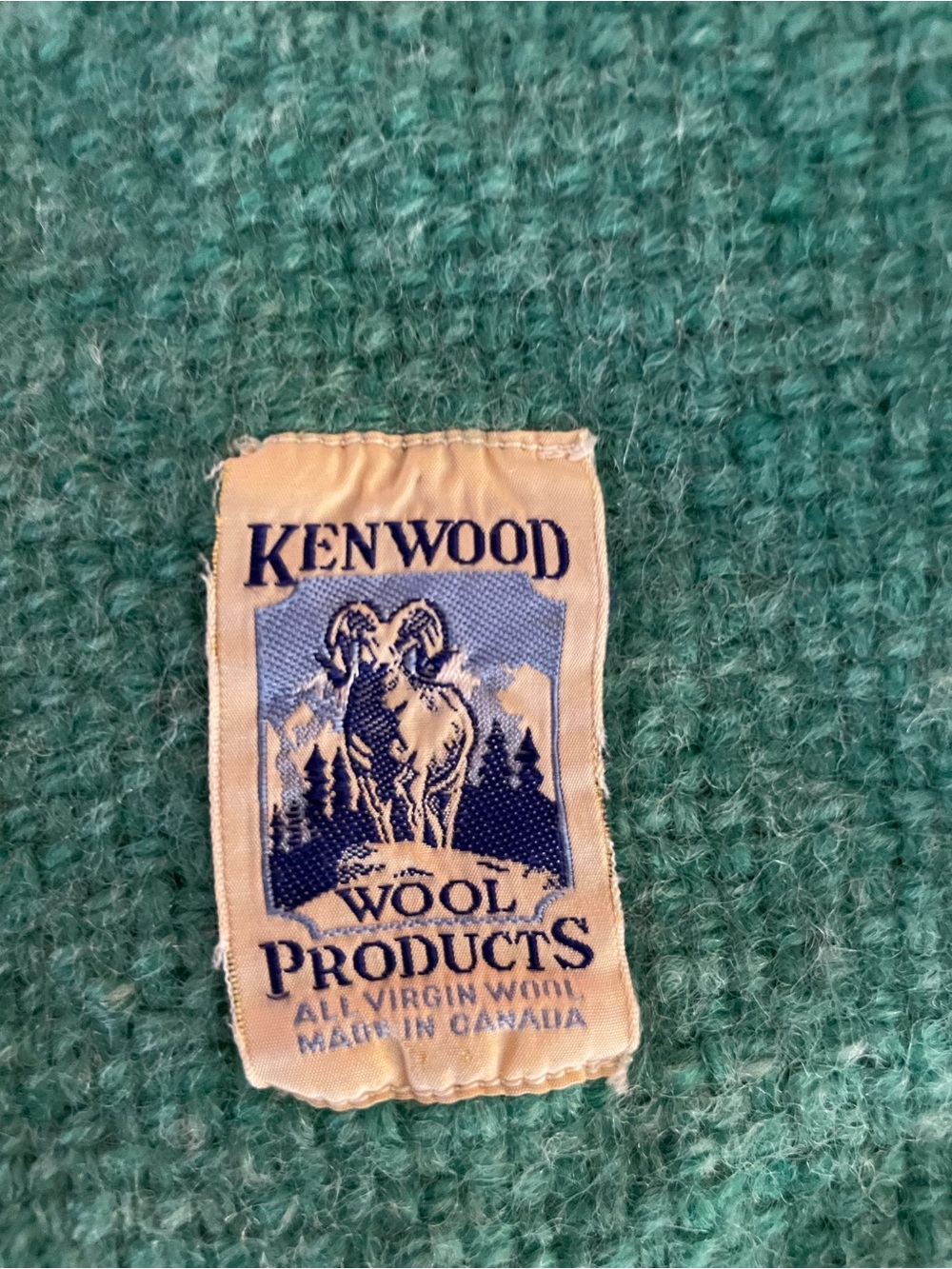 Vintage Kenwood All Virgin Wool Blanket Throw – Made in Canada
